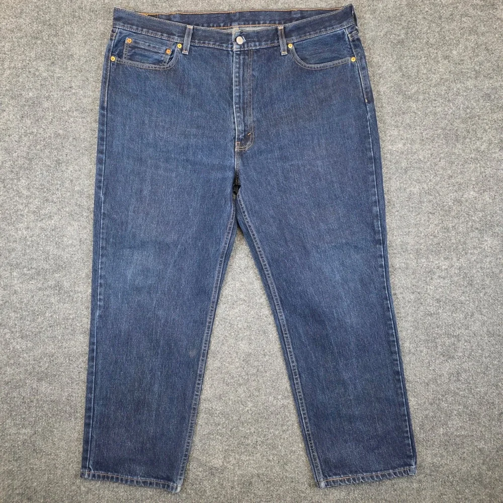 Levi 550 Jeans Mens 42x30 Blue Denim Relaxed Fit Straight Leg Casual